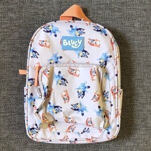 Moose Bluey Toddler Boy Girl Backpack Book Bag Gream Orange